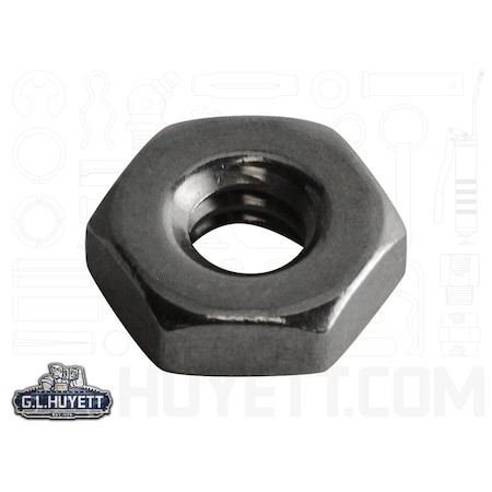 Huyett Hex Nut, #10-32, Stainless Steel, Plain HXNS-1032